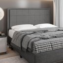Ver imagem 1 de Cabeceira Onix Cama Box King 195cm Suede Grafite