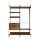 Ver imagem 2 de Dois Modulo para Closet Industrial Ferro Preto Tampo Amêndoa