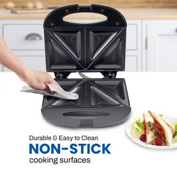 Elite Gourmet Sanduicheira e Panini Maker 2 Fatias Antiaderente (preto) - 4