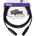 Ver imagem 1 de Cabo para Microfone 0,20 Mm Conector Xlr Macho/ Xlr Femea Ninja 10ft 3,05 Metros Preto