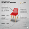 Cadeira Charles Eames Colmeia Solid Wood 131ppf Vermelho - 2