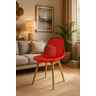 Cadeira Charles Eames Colmeia Solid Wood 131ppf Vermelho - 4