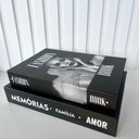 Ver imagem 3 de Decoração 2 Livros Caixa Enfeite de Mesa que Abre a Tampa