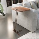 Ver imagem 2 de Mesa L50 Lateral Aproximação Sofá Madeira Base Café