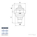 Ver imagem 3 de Válvula Redutora de Pressão Pn10 2 Ivm Italy com Manômetro Medidor de Pressão 2.1/2 150 Psi