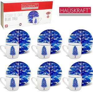 Jogo de Xícaras Blue Tree Hauskraft - 12 Peças