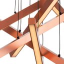 Ver imagem 4 de Lustre Pendente Newline Fit Led 715 Bivolt Cobre 3000k Luz Amarela