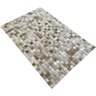 Tapete de couro bege 1,00x1,50 sem borda peça 5x5cm - 2