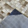 Tapete de couro bege 1,00x1,50 sem borda peça 5x5cm - 3