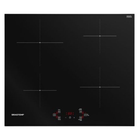 Cooktop de Indução Brastemp 4q Função Especial Preto 220v Bdj60bebna