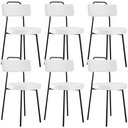 Ver imagem 1 de Kit 06 Cadeiras Decorativas Estofada Para Sala De Jantar Barcelona L02 Facto Branco - Lyam Decor