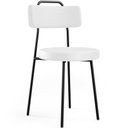 Ver imagem 3 de Kit 06 Cadeiras Decorativas Estofada Para Sala De Jantar Barcelona L02 Facto Branco - Lyam Decor