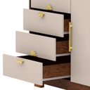 Ver imagem 5 de Cômoda para Quarto 93cm com Espelho Nara Imbuia/fendi V02 - Mpozenato