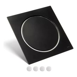 Kit Ralo Click e Porta Grelha 15x15 Preto - 2