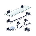 Ver imagem 7 de Kit Acessórios de Banheiro Lavabo 6 Peças Preto Fosco Luxo Ikab01