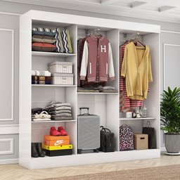 Closet Casal Juliana 5 Prateleiras Carioca Móveis - 1 Closet Casal Juliana 5 Prateleiras Carioca Móveis - 1