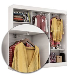 Closet Casal Juliana 5 Prateleiras Carioca Móveis - 3 Closet Casal Juliana 5 Prateleiras Carioca Móveis - 3