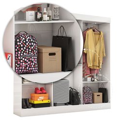 Closet Casal Juliana 5 Prateleiras Carioca Móveis - 4 Closet Casal Juliana 5 Prateleiras Carioca Móveis - 4