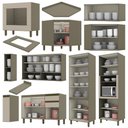 Ver imagem 4 de Cozinha Completa de Canto 10 Peças Connect Duna/cristal com Balcão Forno de Embutir - Móveis Henn