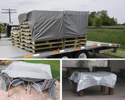 Lona Blackout Cinza/Prata 6x6 Impermeável 300 Micras Cobertura Festa Camping Garagem - 6