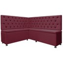Ver imagem 1 de Kit Canto Alemão para Casa Cozinha Capitonê 1,25x1,60m Veludo Bege Sofa Store
