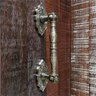 Puxador Duplo Vienna 368mm Bronze Antigo Porta Pivotante Correr Passagem Madeira Vidro  Rústico - 4