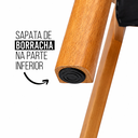 Ver imagem 5 de Kit 8 Cadeiras de Jantar Manuela Madeira Mel Courino Preto
