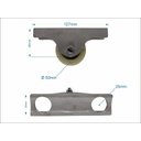 Ver imagem 2 de Roldana Nylon 50 Mm com Cavalete Pvcerca 1/2" - Fundição Petrópolis
