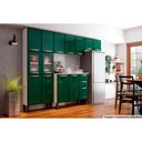 Ver imagem 4 de Cristaleira de Cozinha Paneleiro Colors 6037 C/ 6 Portas (2 C/ Vidro) 70cm Branco/vermelho -