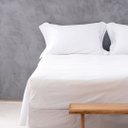 Ver imagem 2 de Jogo de Cama Algodão Queen 400 Fios Biancheria Luxo Blue Gardenia