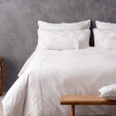 Ver imagem 3 de Jogo de Cama Algodão Queen 400 Fios Biancheria Luxo Blue Gardenia