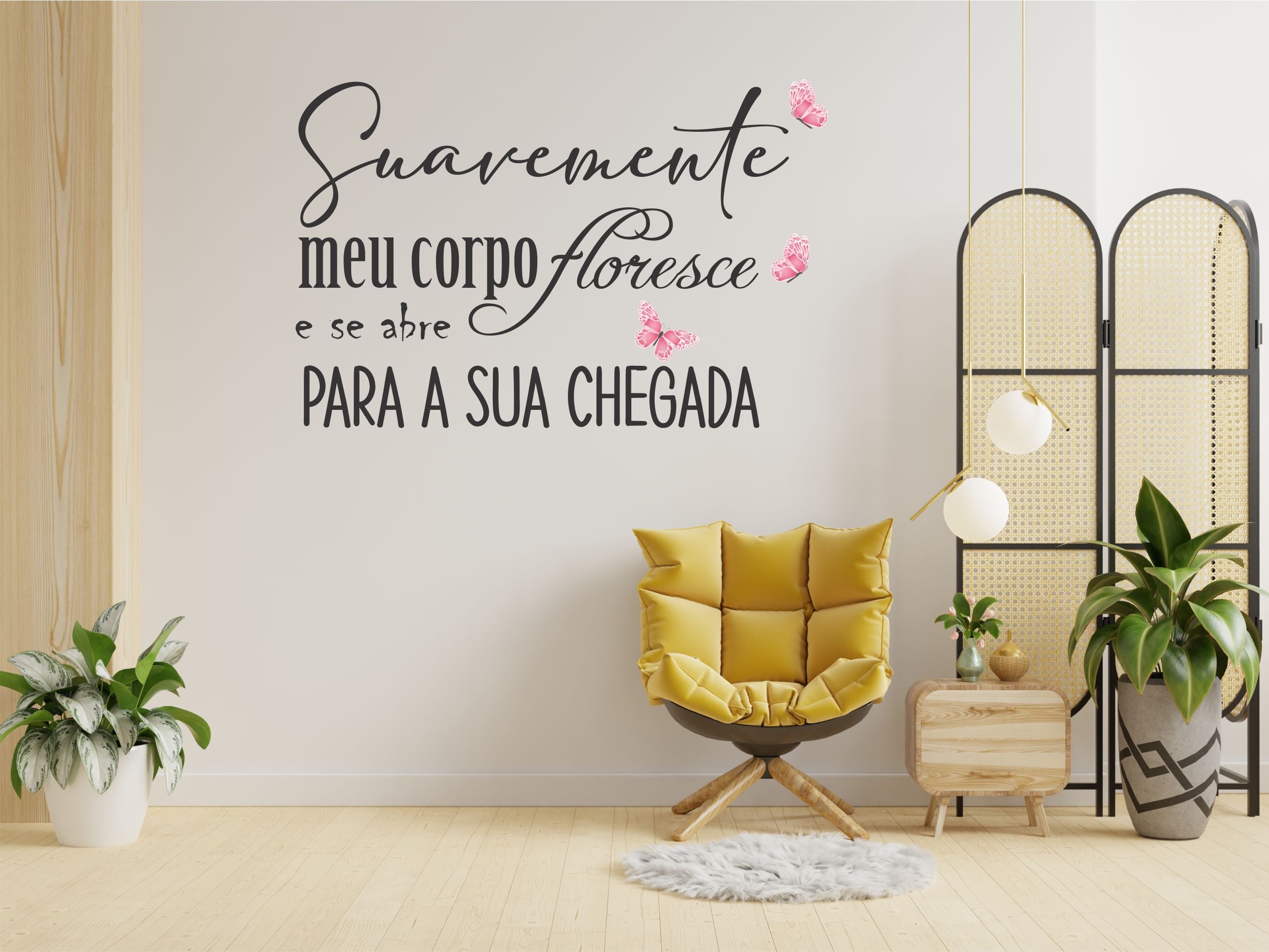 Adesivo Decorativo Frases Parto Humanizado Suavemente