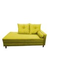 Ver imagem 2 de Divã Recamier Berlim 1,80 cm Lado Direito Suede Mostarda