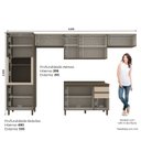 Ver imagem 3 de Cozinha Compacta 5 Peças 100% MDF com Torre Quente 1 Forno Connect