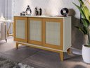 Ver imagem 1 de Buffet Detroit 3 Portas Off/White / Madeira - Tebarrot
