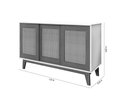 Ver imagem 3 de Buffet Detroit 3 Portas Off/White / Madeira - Tebarrot