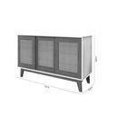 Ver imagem 3 de Buffet Detroit 3 Portas Off/White / Madeira - Tebarrot