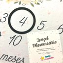 Ver imagem 6 de Lençol Mêsversário Cenário para Fotos Bebê Ursinha Menina Minha Estrelinha Lençol Mêsversário Cenári