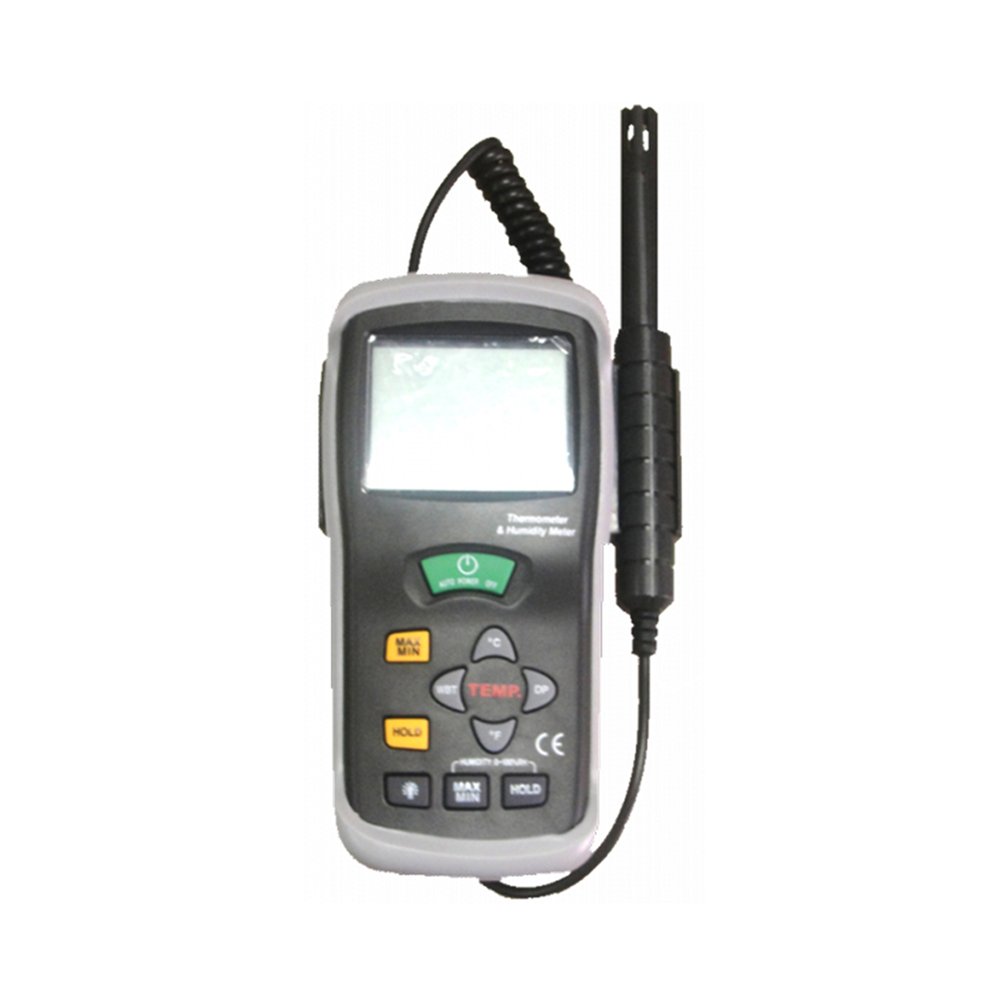 Termo Higrômetro Digital Umidade Temperatura Sensor Tipo K Ponto Orvalho Portátil Com Estojo - 1