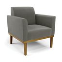Ver imagem 6 de Conjunto Poltrona e Namoradeira Decorativa Isabella Pés Fixo em Madeira Castanho Suede Grafite G19 -