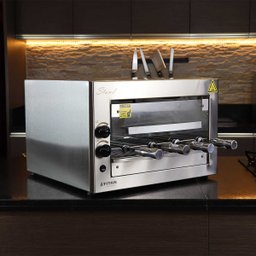 Churrasqueira Forno a Gás Bancada 4 Espetos Stand Tipo de Gás - Voltagem:gás Natural - 220v - 5