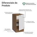 Ver imagem 3 de Balcão de Cozinha 40 cm 1 Porta (sem Tampo) Rustic/Branco Vik Madesa