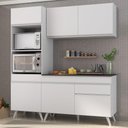 Ver imagem 1 de Armário De Cozinha Compacta 3 Peças Mp3694.891 Veneza Multimóveis Branco