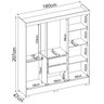 Guarda Roupa Casal 6 Portas 62320 Amendola Touch Demobile - 4