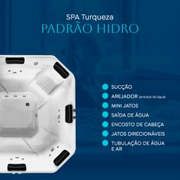 Spa Quadrado Turqueza Padrão com Hidro - 3