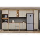 Ver imagem 6 de Paneleiro Allure com 4 Portas e 1 Prateleira MDF 70cm Jequitiba-Gris Linea Brasil
