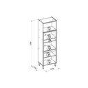 Ver imagem 3 de Paneleiro Allure com 4 Portas e 1 Prateleira MDF 70cm Jequitiba-Gris Linea Brasil