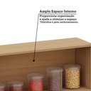 Ver imagem 6 de Armário Aéreo para Geladeira 100 Mdf 1 Porta Basculante 80cm Duna Luciane Móveis