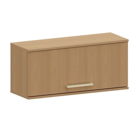 Armário Aéreo para Geladeira 100 Mdf 1 Porta Basculante 80cm Duna Luciane Móveis