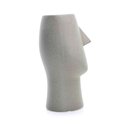 Ver imagem 4 de Vaso Decorativo Rosto Cinza Escuro em Cerâmica 25,5x26cm - D’Rossi